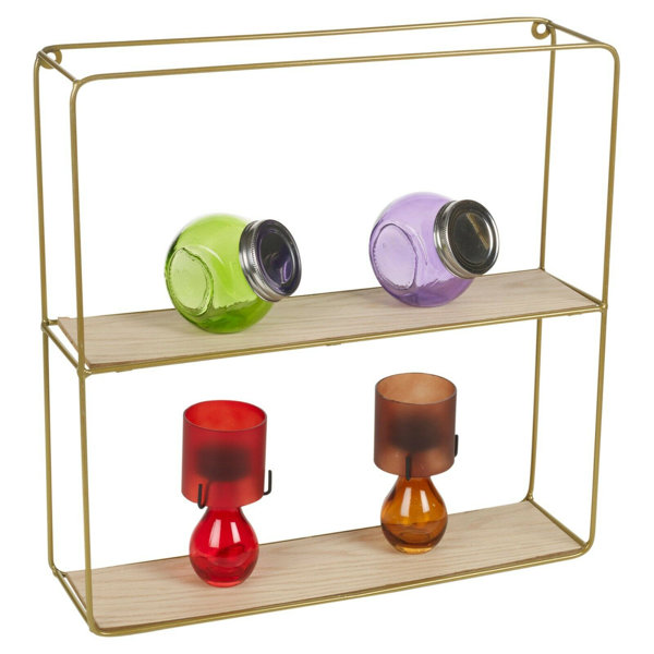 Rectangular Rose Gold Wall Shelving Wayfair.co.uk